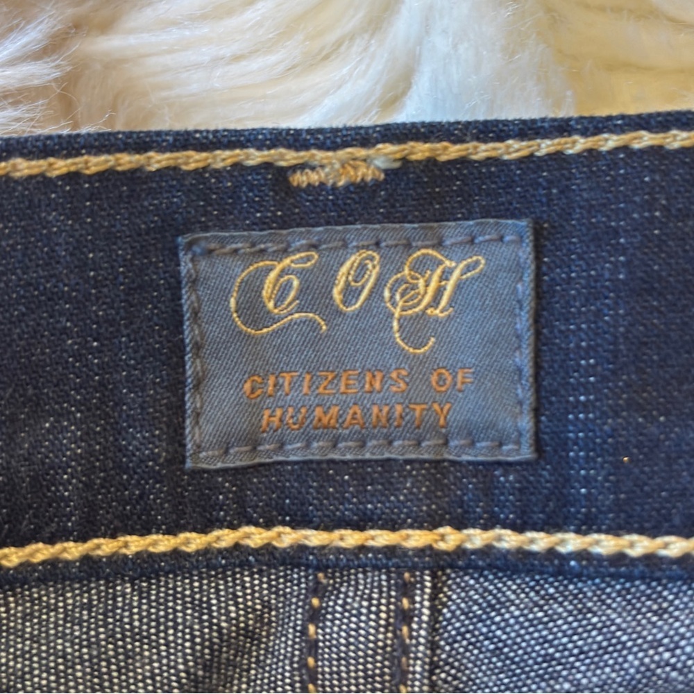 Citizens of Humanity Ava Low Rise Straight Leg Jeans Dark Wash Size 25 - Picture 7 of 8